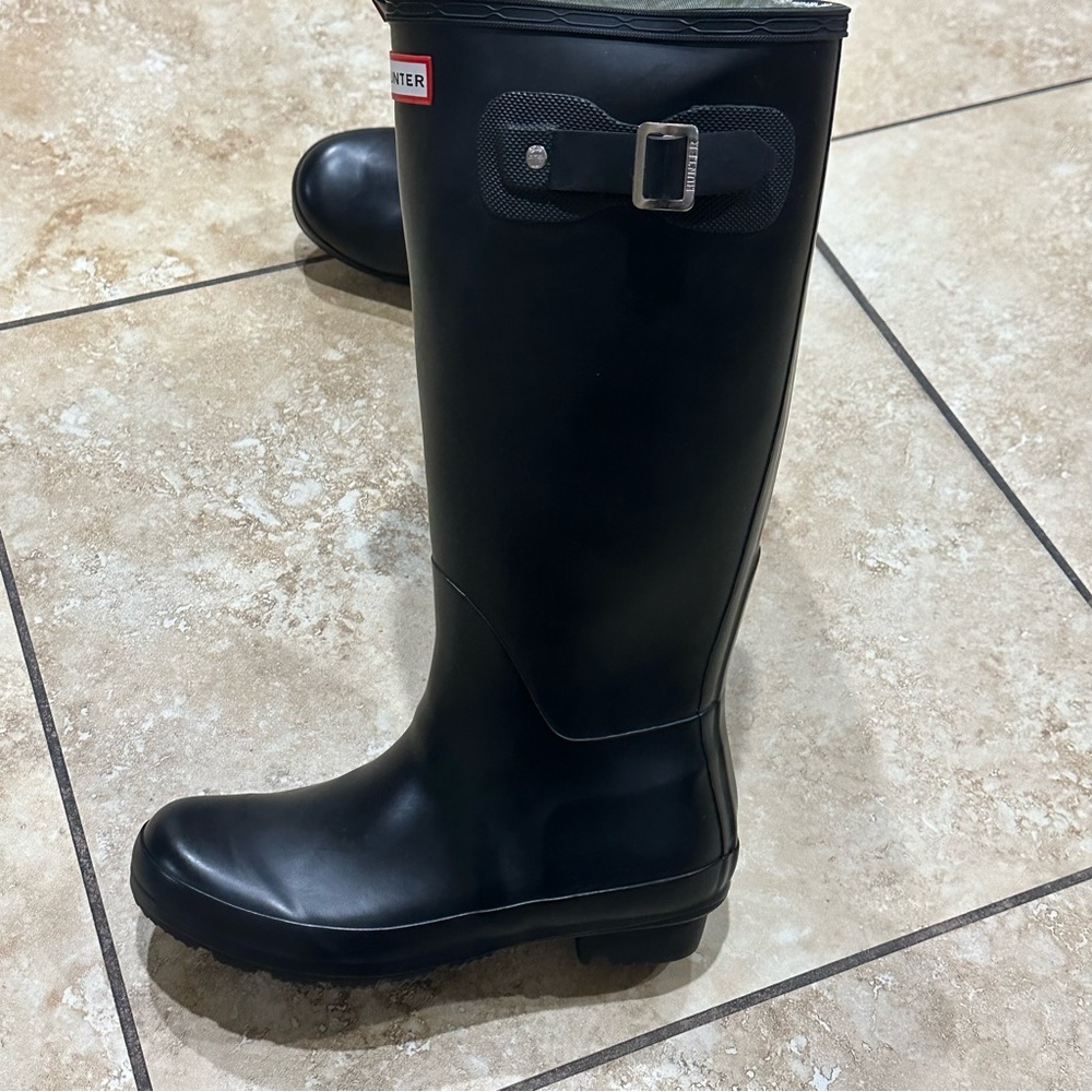 Hunter Original Tall Rain Boot Waterproof Snow Unisex Rubber Buckle Unisex W6 M5 - Picture 14 of 16